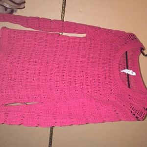 Red Aeropostale see through sweater